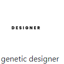 genetic designer Logo