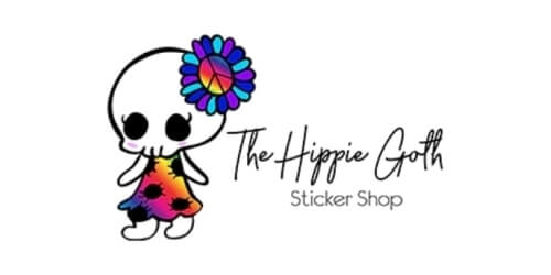 Hippie Goth Stickers Logo