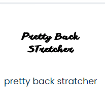 pretty back stratcher Logo