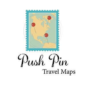 Push Pin Travel Maps Logo